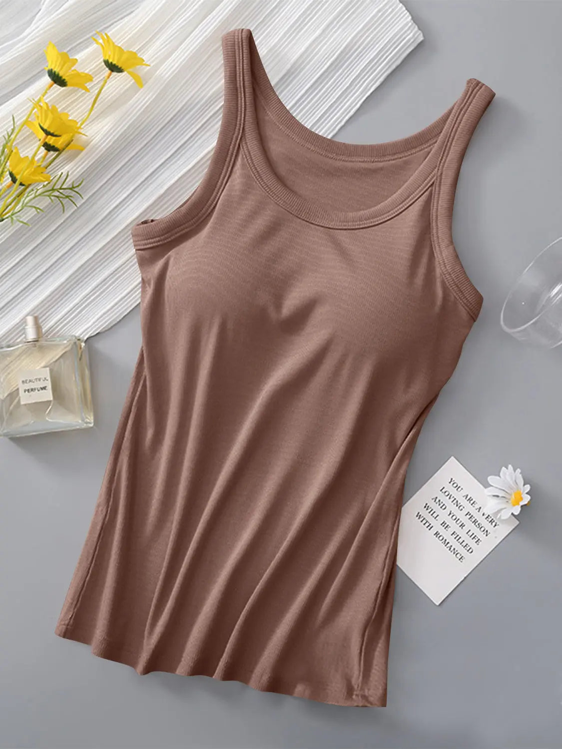 Round Neck Tank with Bra - Image #17