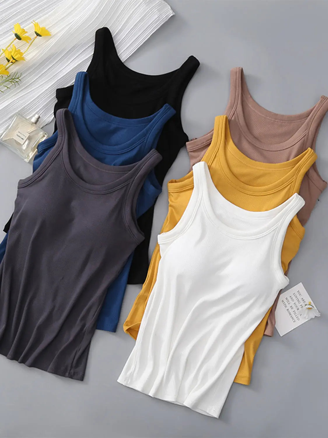 Round Neck Tank with Bra - Image #26