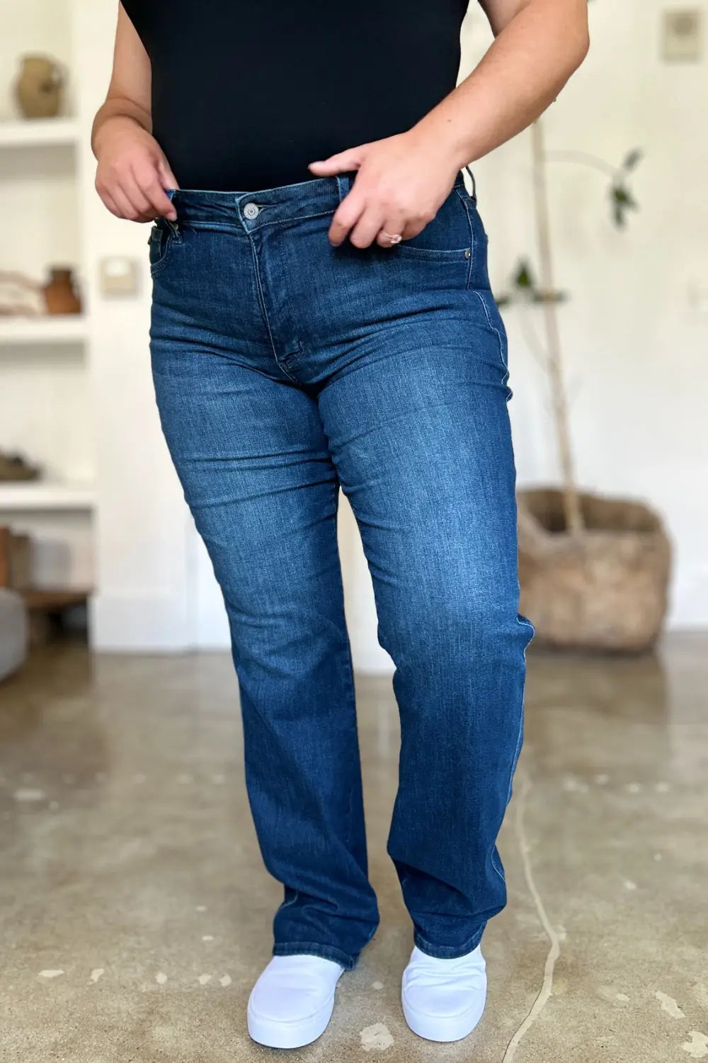 Judy Blue Full Size Tummy Control Straight Jeans - Image #13