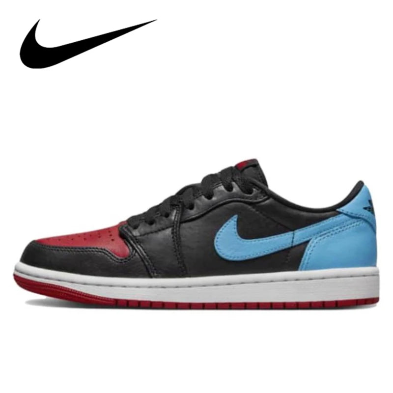 Nike Air Jordan 1 Retro Low Men Woman Basketball Shoes Classic Lucky Green Leather Comfortable Sports Casual Skateboard Sneakers