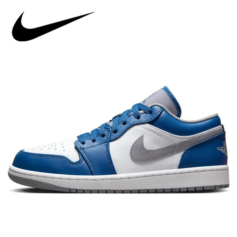 Nike Air Jordan 1 Retro Low Men Woman Basketball Shoes Classic Lucky Green Leather Comfortable Sports Casual Skateboard Sneakers