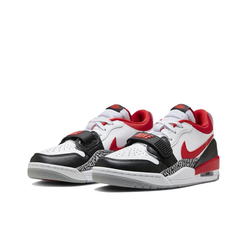 Original Air Jordan Legacy 312 Low 'Bulls' For Men's Red Black White Retro Casual Classic Street Basketball Shoes  CD7069-160