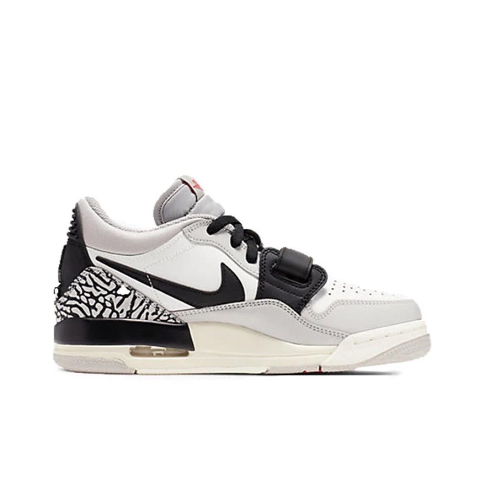 Original Air Jordan Legacy 312 Low 'White Cement' GS Size For Women Retro Classic Casual Street Basketball Shoes CD9054-101