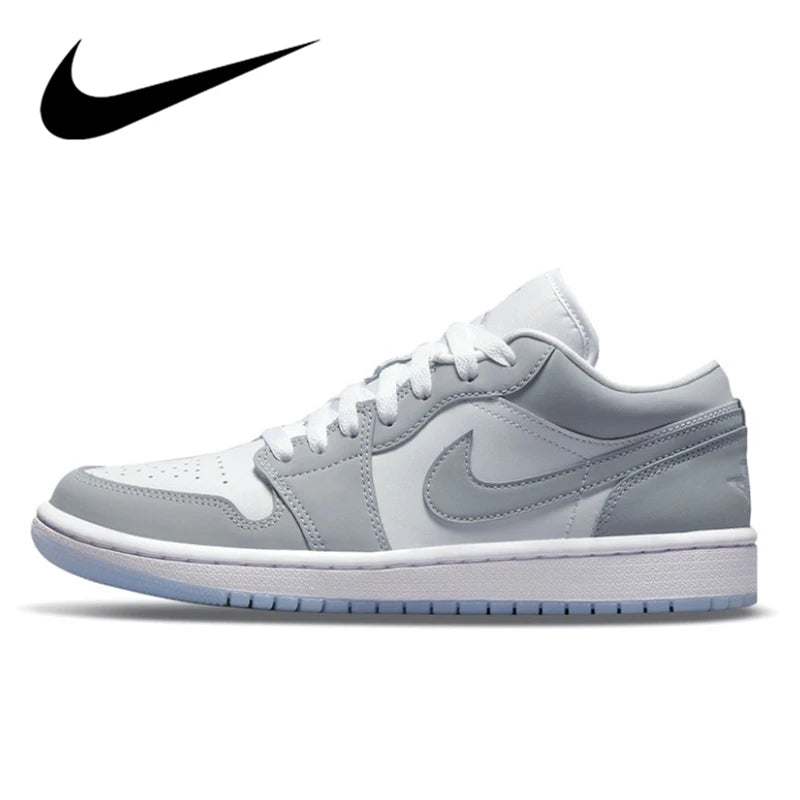 Nike Air Jordan 1 Retro Low Men Woman Basketball Shoes Classic Lucky Green Leather Comfortable Sports Casual Skateboard Sneakers