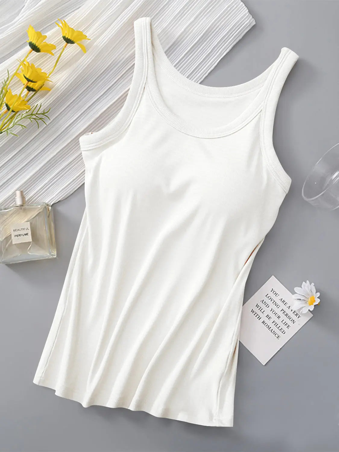 Round Neck Tank with Bra - Image #9