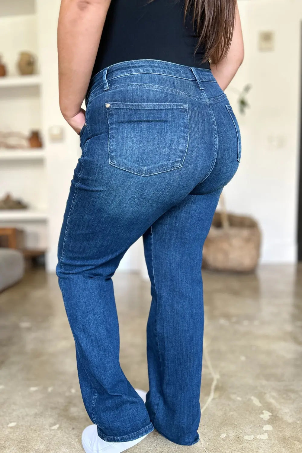 Judy Blue Full Size Tummy Control Straight Jeans - Image #11