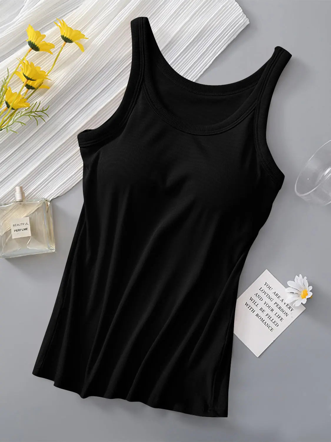 Round Neck Tank with Bra - Image #16