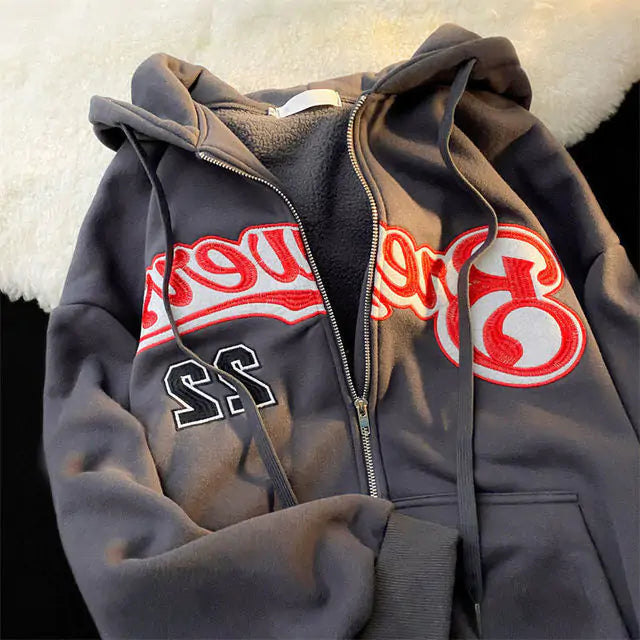 Letter Print Hoodies Unisex