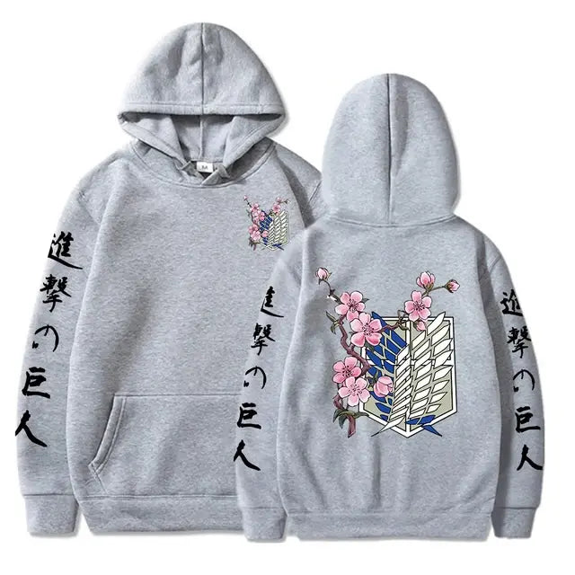 Attack On Titan Wings Of Liberty Sakura Graphic Hoodies